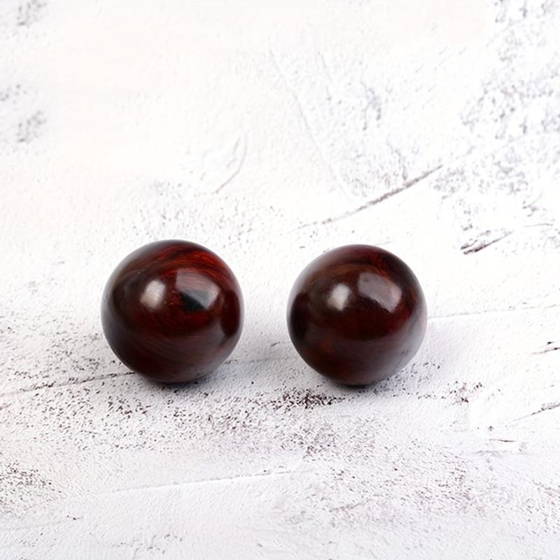 2pcs Wooden Hand Massage Balls Rosewood Handheld Massage Handball