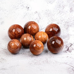 2pcs Wooden Hand Massage Balls Rosewood Handheld Massage Handball