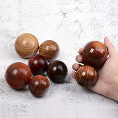 2pcs Wooden Hand Massage Balls Rosewood Handheld Massage Handball