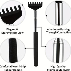 Retractable Stainless Steel Back Scratcher Relief Tool