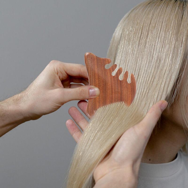 Massage Scraping Comb Wood Head Scraping Multifunctional Tooth Comb