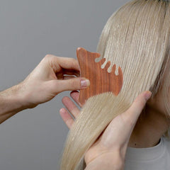 Massage Scraping Comb Wood Head Scraping Multifunctional Tooth Comb