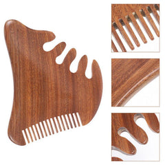 Massage Scraping Comb Wood Head Scraping Multifunctional Tooth Comb