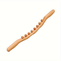 8 Beads Massage Stick Beech Wood Rolling Stick