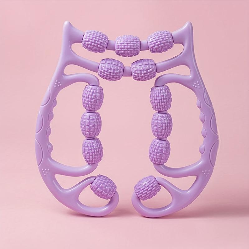 12-Wheel Circular Rolling Leg Massager for Muscle Relaxation