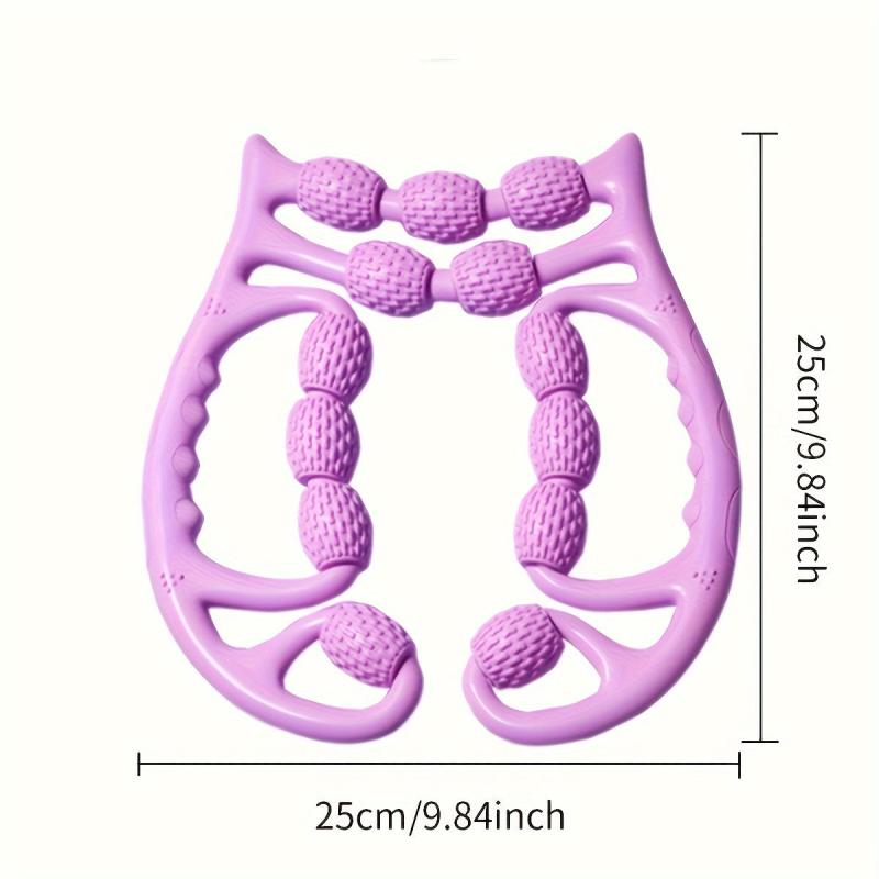 12-Wheel Circular Rolling Leg Massager for Muscle Relaxation