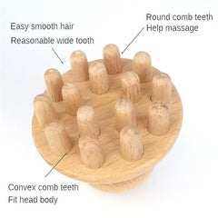 Wooden Roller Lymphatic Drainage Tool Mushroom Wood Massager
