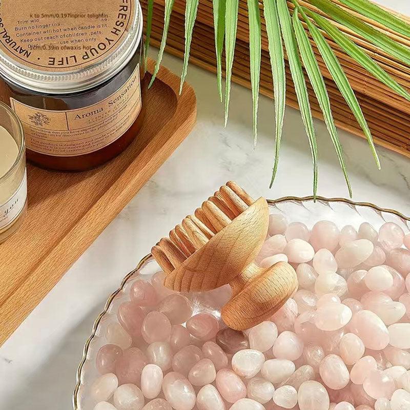 Wooden Roller Lymphatic Drainage Tool Mushroom Wood Massager