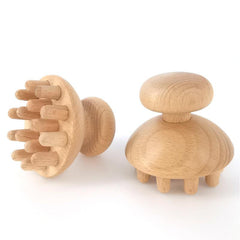Wooden Roller Lymphatic Drainage Tool Mushroom Wood Massager