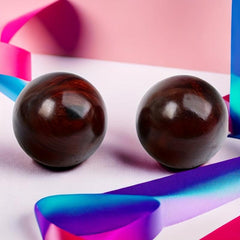Rosewood Hand Massage Balls - Stress Relief Gift