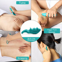 Green Mini Thumb Massager for Stress Relief & Tension