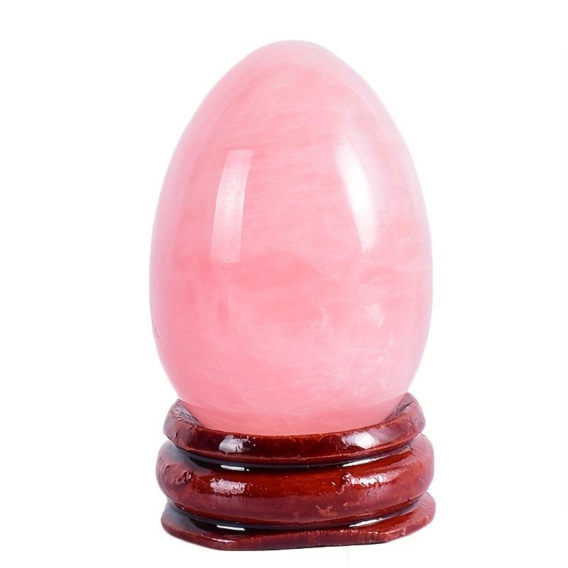 3pcs Natural Crystal Egg Jade Stone Massage Tool Repair Yoga Healing Egg