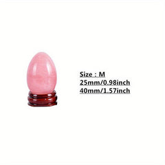 3pcs Natural Crystal Egg Jade Stone Massage Tool Repair Yoga Healing Egg