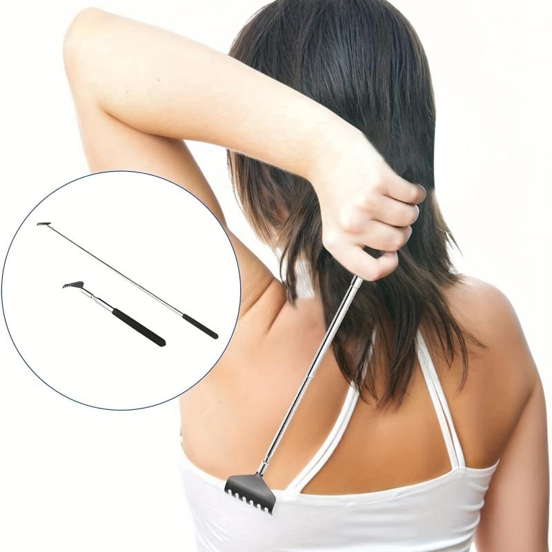 2 Pack Extendable Back Scratcher Stainless Steel Telescoping Tool