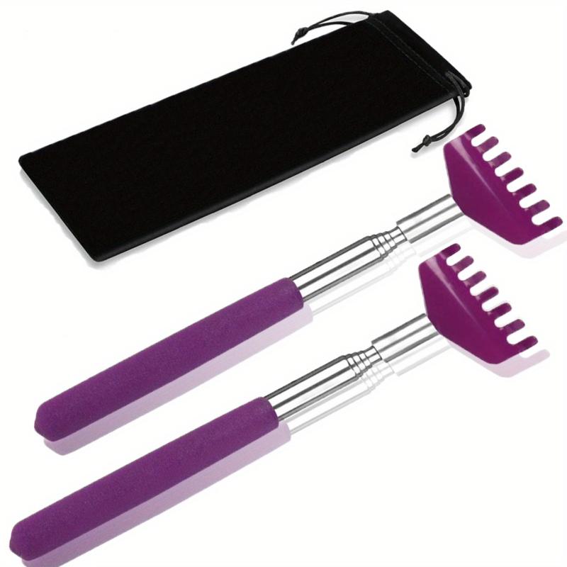2 Pack Extendable Back Scratcher Stainless Steel Telescoping Tool