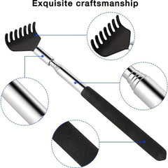 2 Pack Extendable Back Scratcher Stainless Steel Telescoping Tool