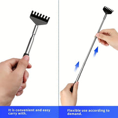 2 Pack Extendable Back Scratcher Stainless Steel Telescoping Tool