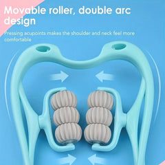 Neck Massager Manual Roller Massager Rotatable Massage Roller Balls