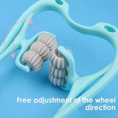 Neck Massager Manual Roller Massager Rotatable Massage Roller Balls
