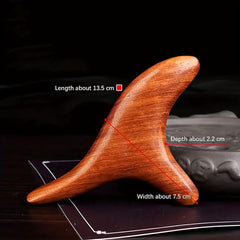 Rosewood Trigger Point Gua Sha Massage Tool for Lymphatic Drainage