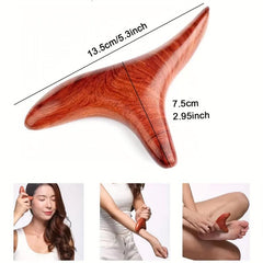 Rosewood Trigger Point Gua Sha Massage Tool for Lymphatic Drainage