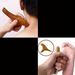 Rosewood Trigger Point Gua Sha Massage Tool for Lymphatic Drainage