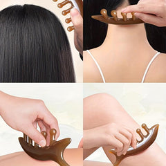 5-Tooth Massage Comb for Stress Relief