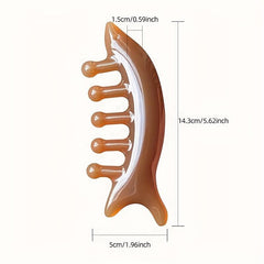 5-Tooth Massage Comb for Stress Relief