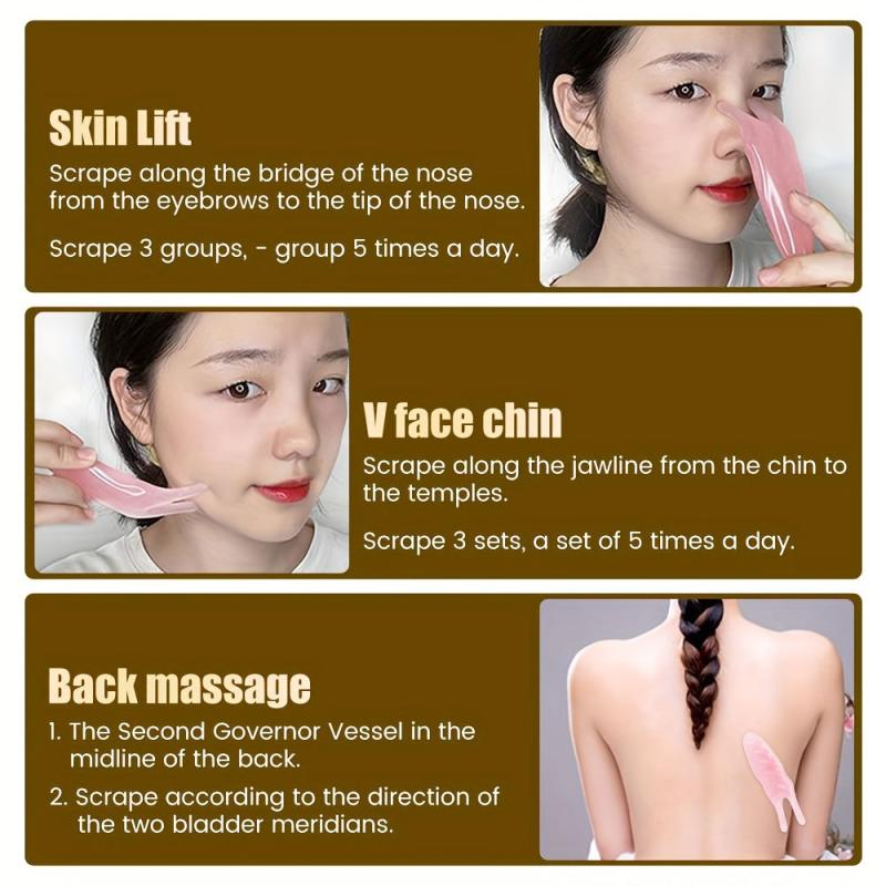 Face Lifting Guasha Resin Scraping Massage Facial Scraper Tool