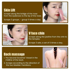 Face Lifting Guasha Resin Scraping Massage Facial Scraper Tool