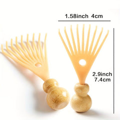 2pcs Mini Yellow Scalp Massager Head Scraper