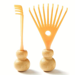 2pcs Mini Yellow Scalp Massager Head Scraper