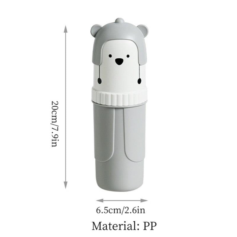 Cartoon Travel Toothbrush Storage Container Box Gargle Cup Multifunctional