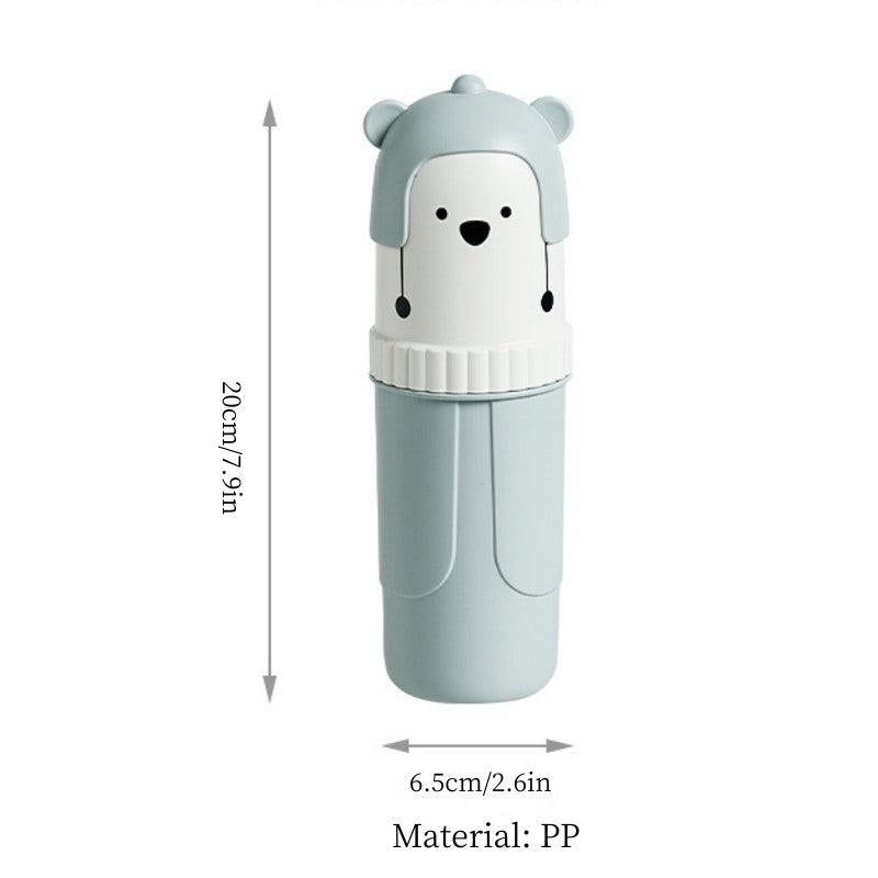Cartoon Travel Toothbrush Storage Container Box Gargle Cup Multifunctional