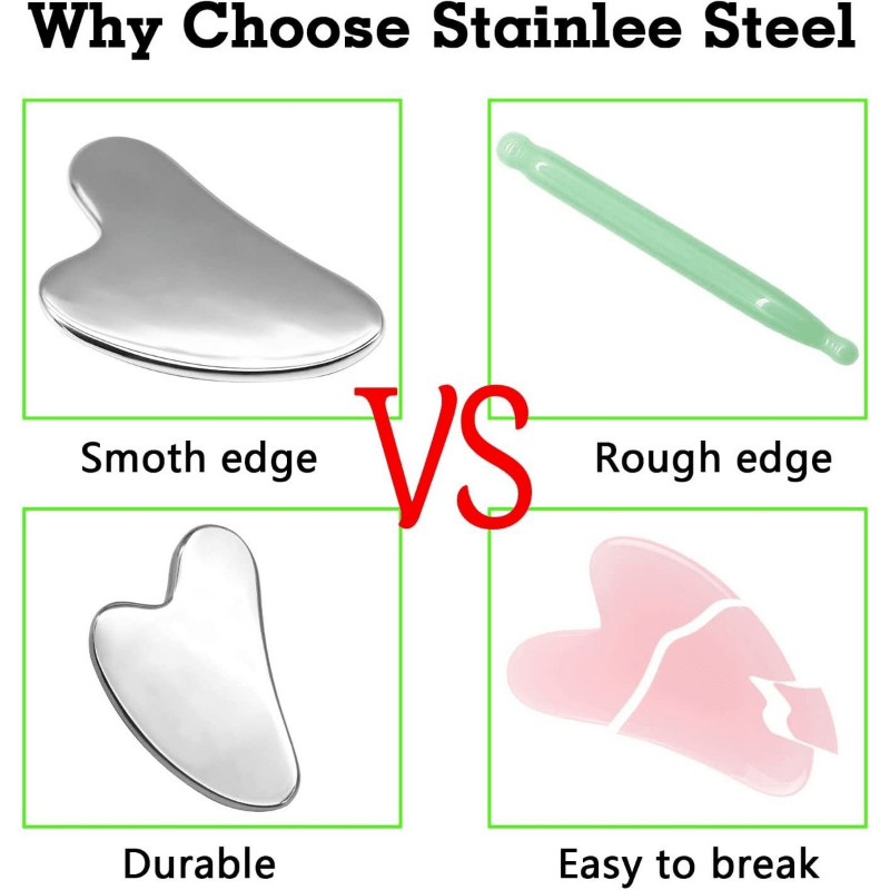 Stainless Steel Gua Sha Facial Tool for Face