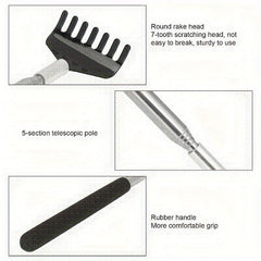 Telescopic Stainless Steel Back Scratcher Massager