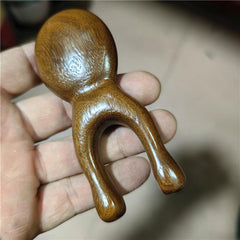 Golden Silk Sandalwood Nose Scraping Tool Acupoint Massage