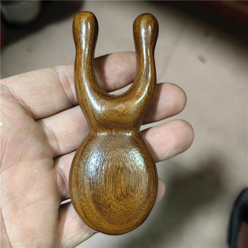 Golden Silk Sandalwood Nose Scraping Tool Acupoint Massage