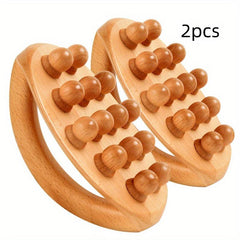 2pcs Wood Massage Tools for Body Shaping Meridians Unblocking