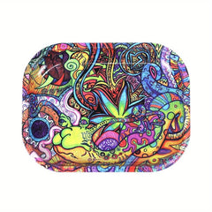 Rolling Tray 18.7x9.5x1in Tobacco Wake up Plate Grass Fruit Tray