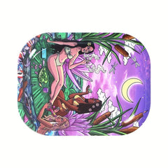 Rolling Tray 18.7x9.5x1in Tobacco Wake up Plate Grass Fruit Tray