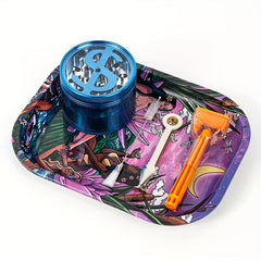 Creative Pattern Metal Rolling Tray Wake Up Tray Fruit Plate Dessert Tray