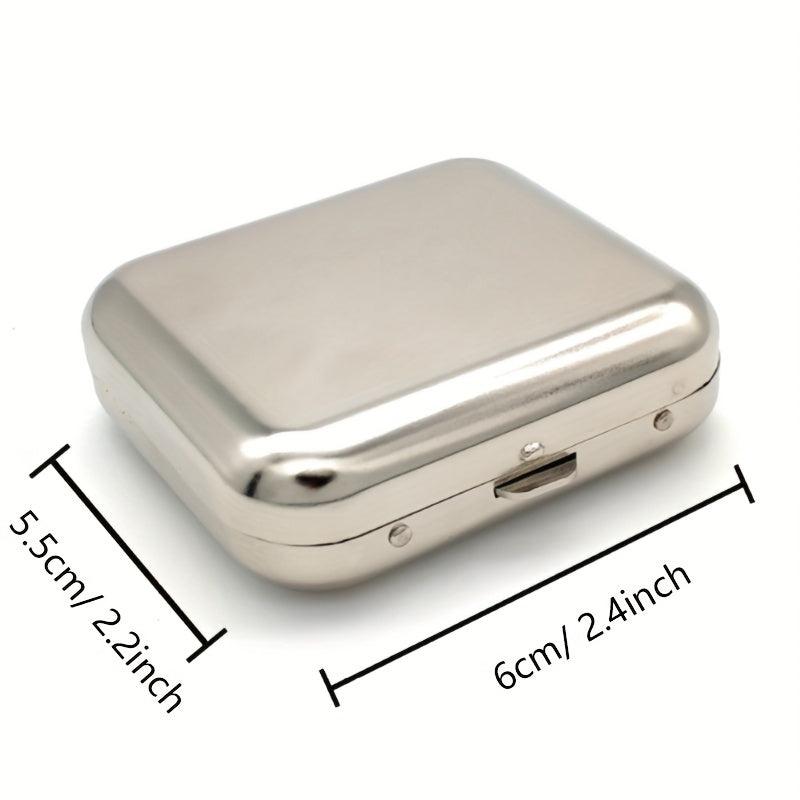 Stainless Steel Pocket Ashtray Metal Tray Portable Accessory