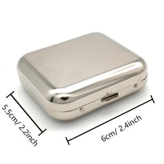 Stainless Steel Pocket Ashtray Metal Tray Portable Accessory