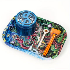 Creative Pattern Rolling Tray Metal Durable Household Wake Up Tray