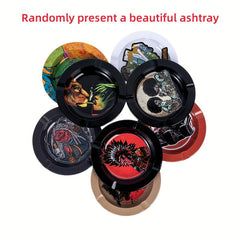 Creative Pattern Rolling Tray Metal Durable Household Wake Up Tray