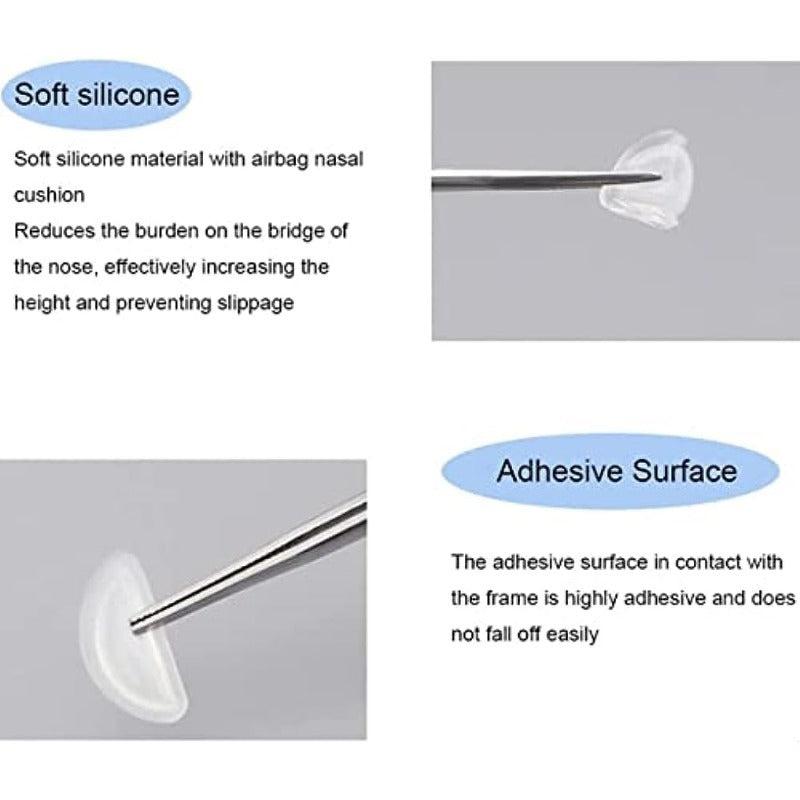 20Pcs Eyeglass Silicone Nose Pads Anti Slip Soft Nose Protector For Glasses