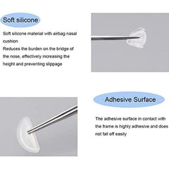 20Pcs Eyeglass Silicone Nose Pads Anti Slip Soft Nose Protector For Glasses