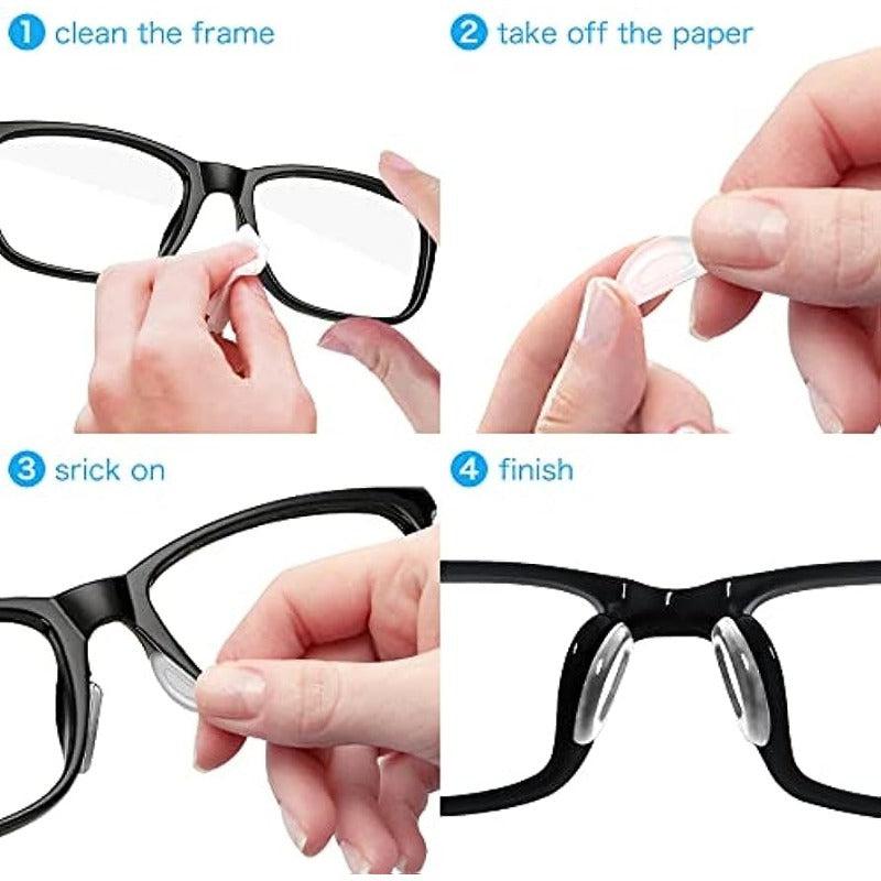 20Pcs Eyeglass Silicone Nose Pads Anti Slip Soft Nose Protector For Glasses