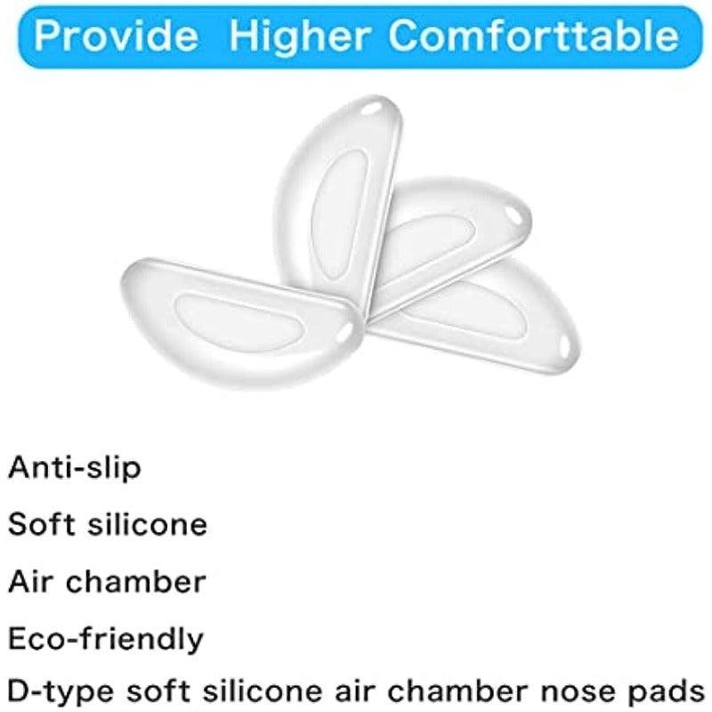 20Pcs Eyeglass Silicone Nose Pads Anti Slip Soft Nose Protector For Glasses